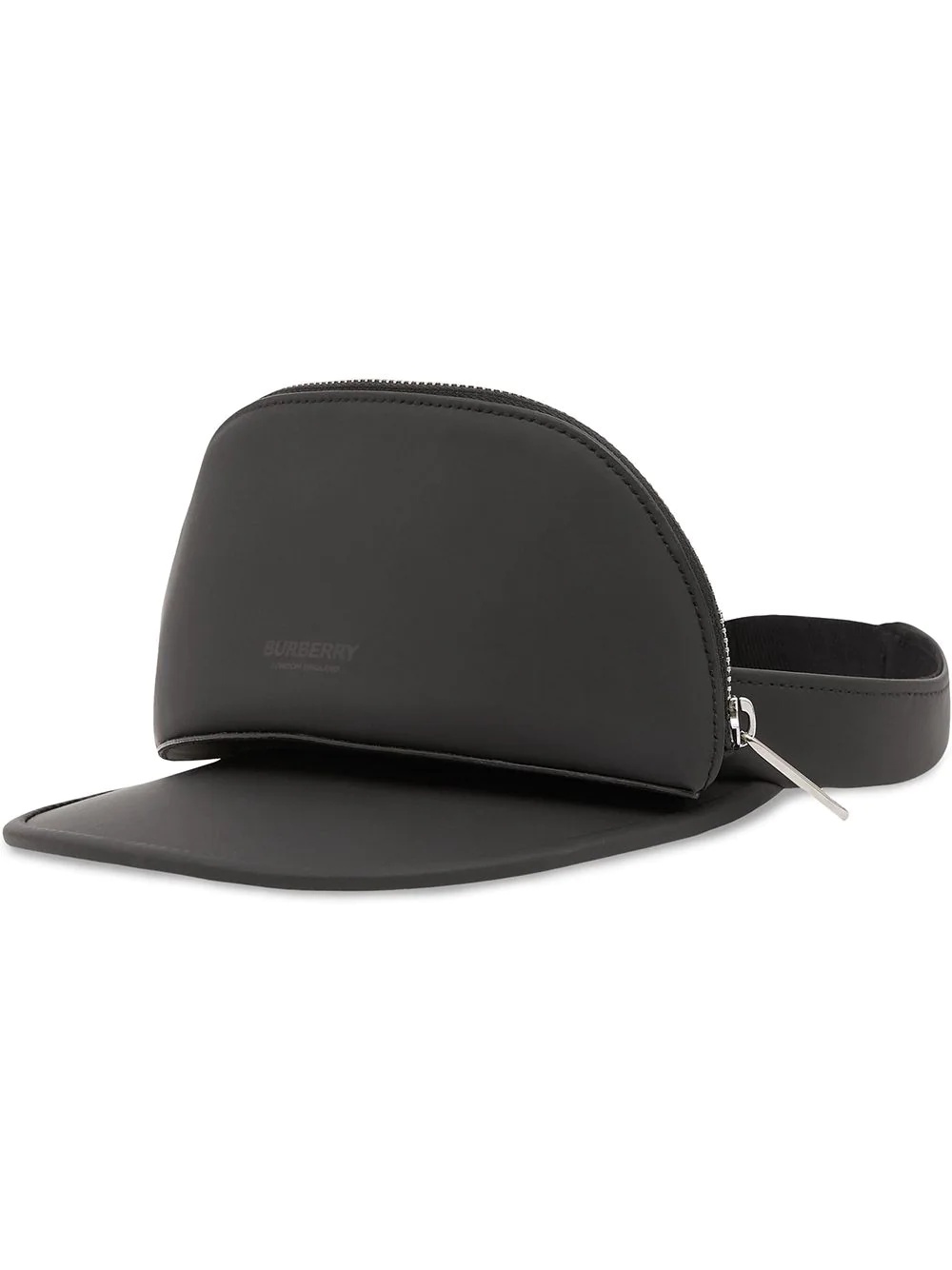 zip pocket-detail visor hat - 1