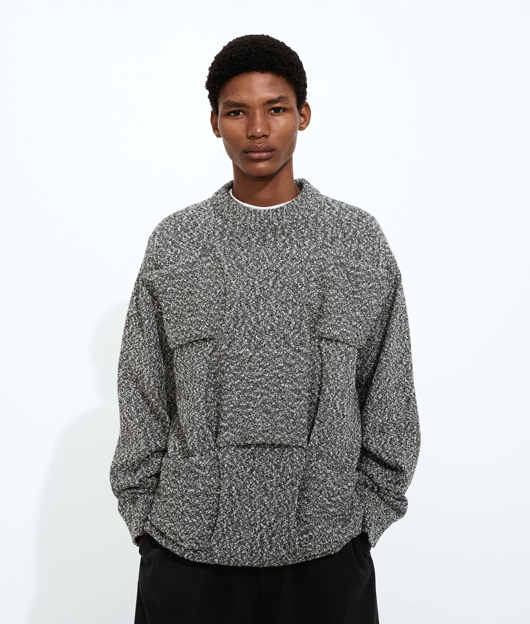 Cotton Intrecciato Sweater - 1