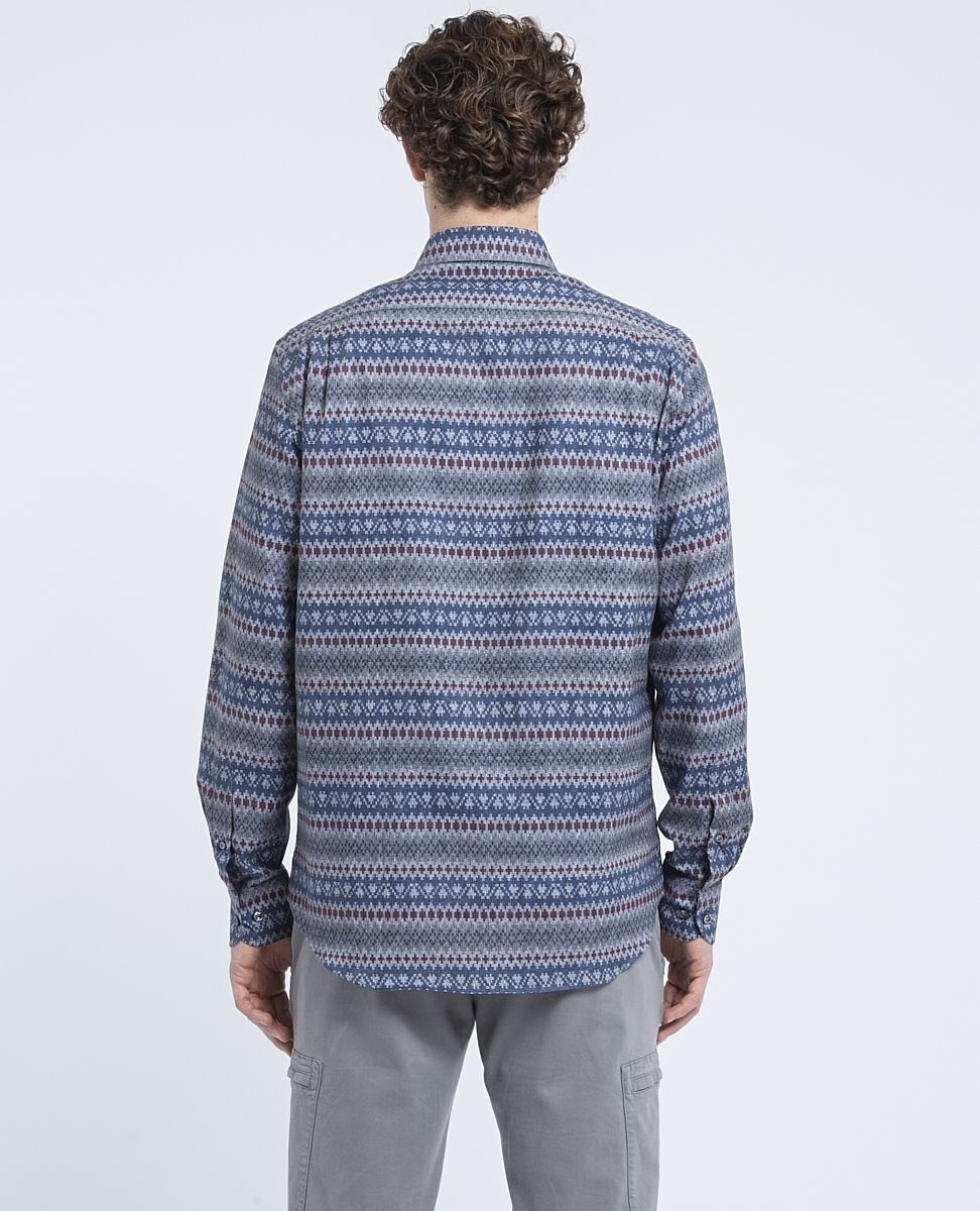 Printed cotton twill Shirt - 4