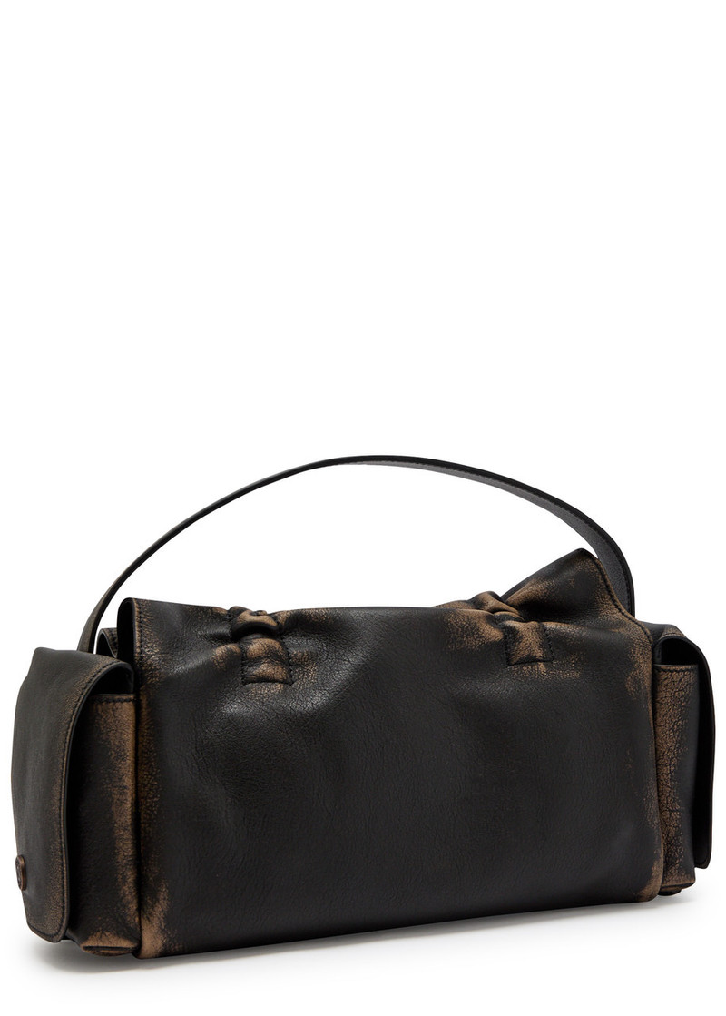 Acne Studios Acne Studios Multipocket Faded Grained-leather top Handle bag outlook