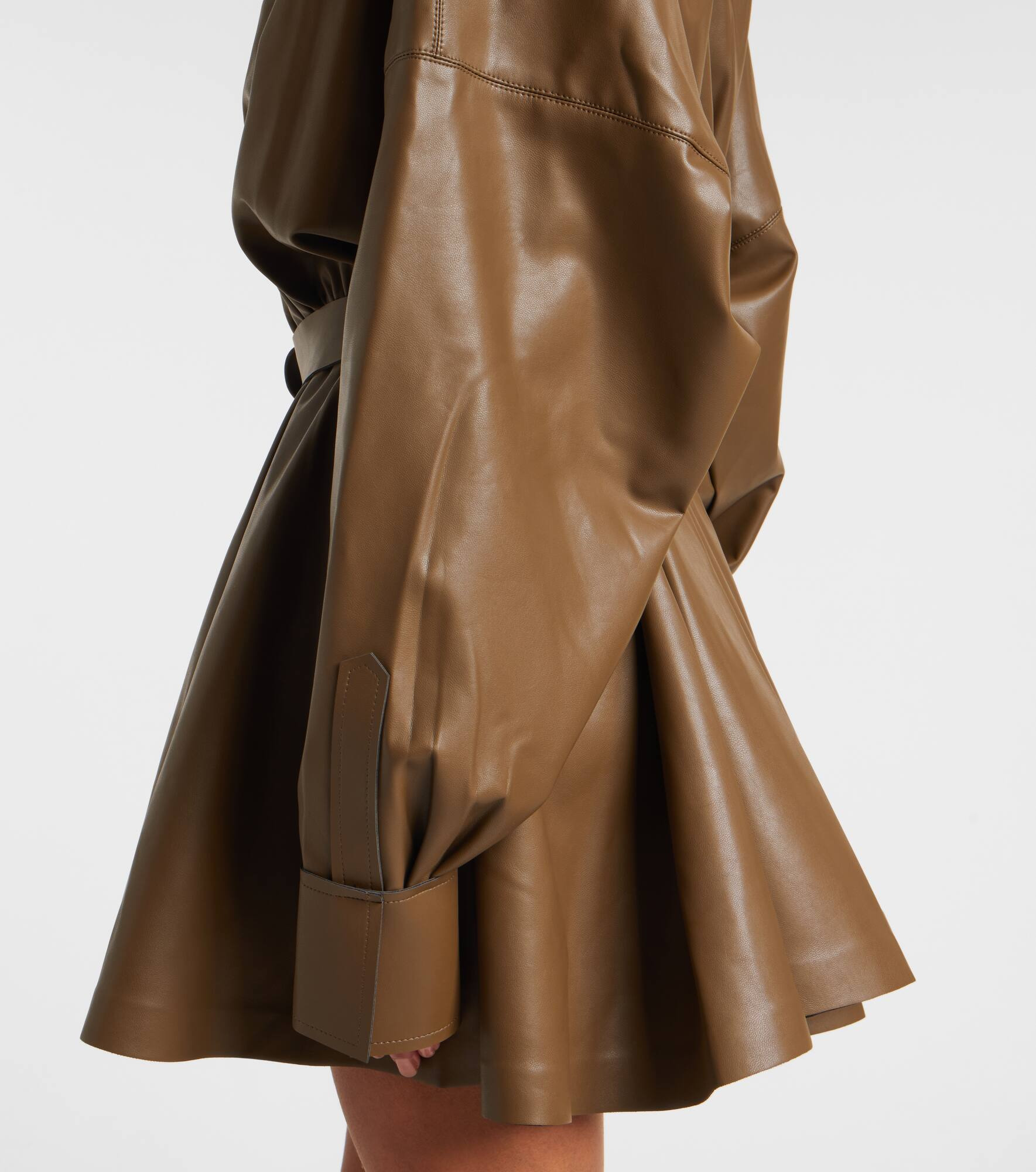 Oversized belted shirt dress - 6