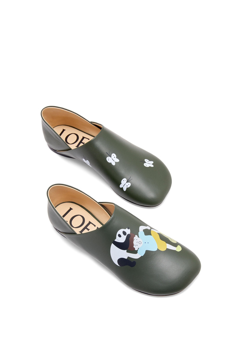 Toy slipper in printed lambskin 4