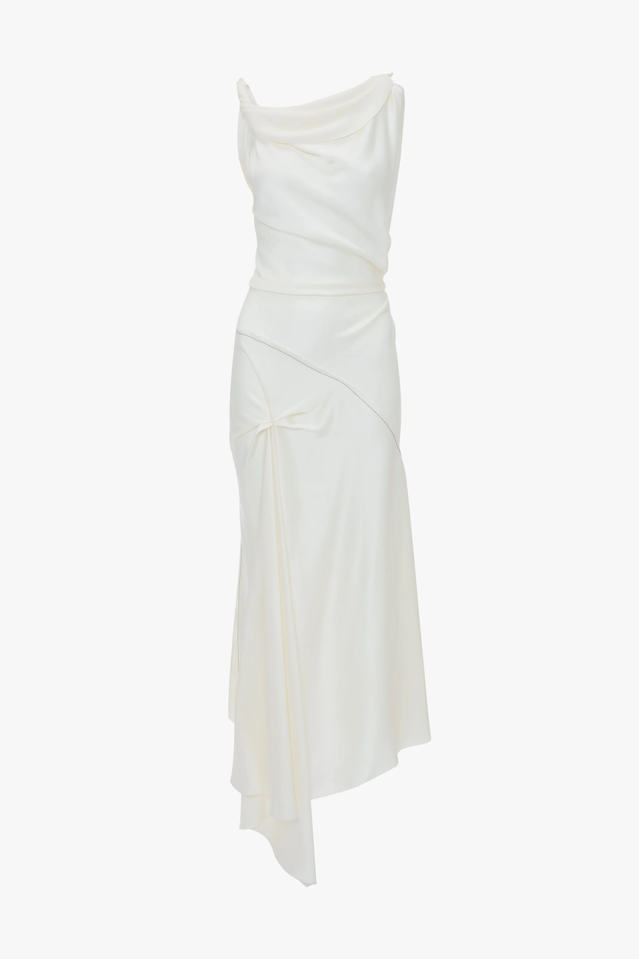 Posy Midi Dress In Ivory - 1