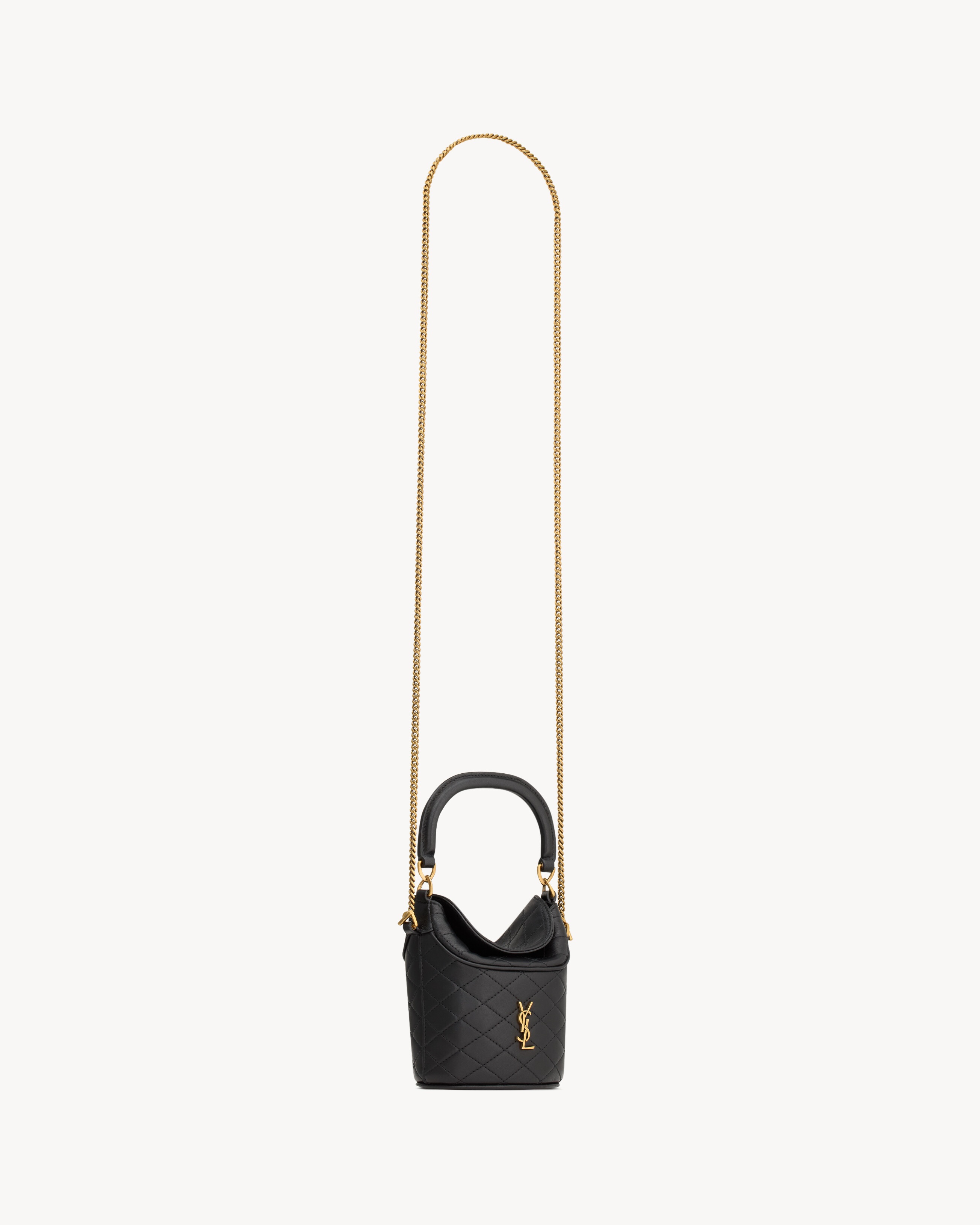 GABY MINI BUCKET IN LAMBSKIN - 6