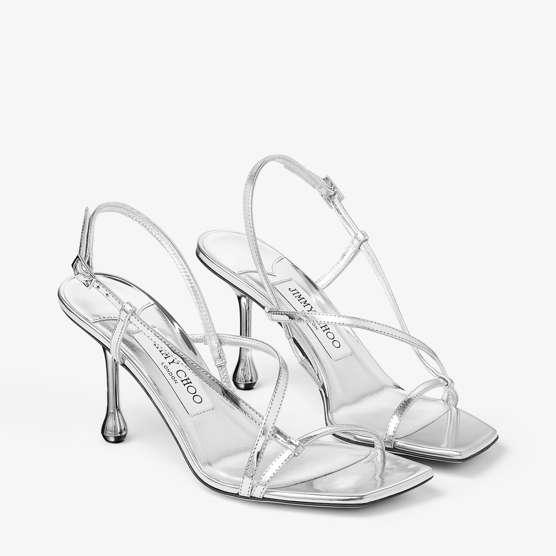 Etana 80
Silver Metallic Leather Sandals - 2