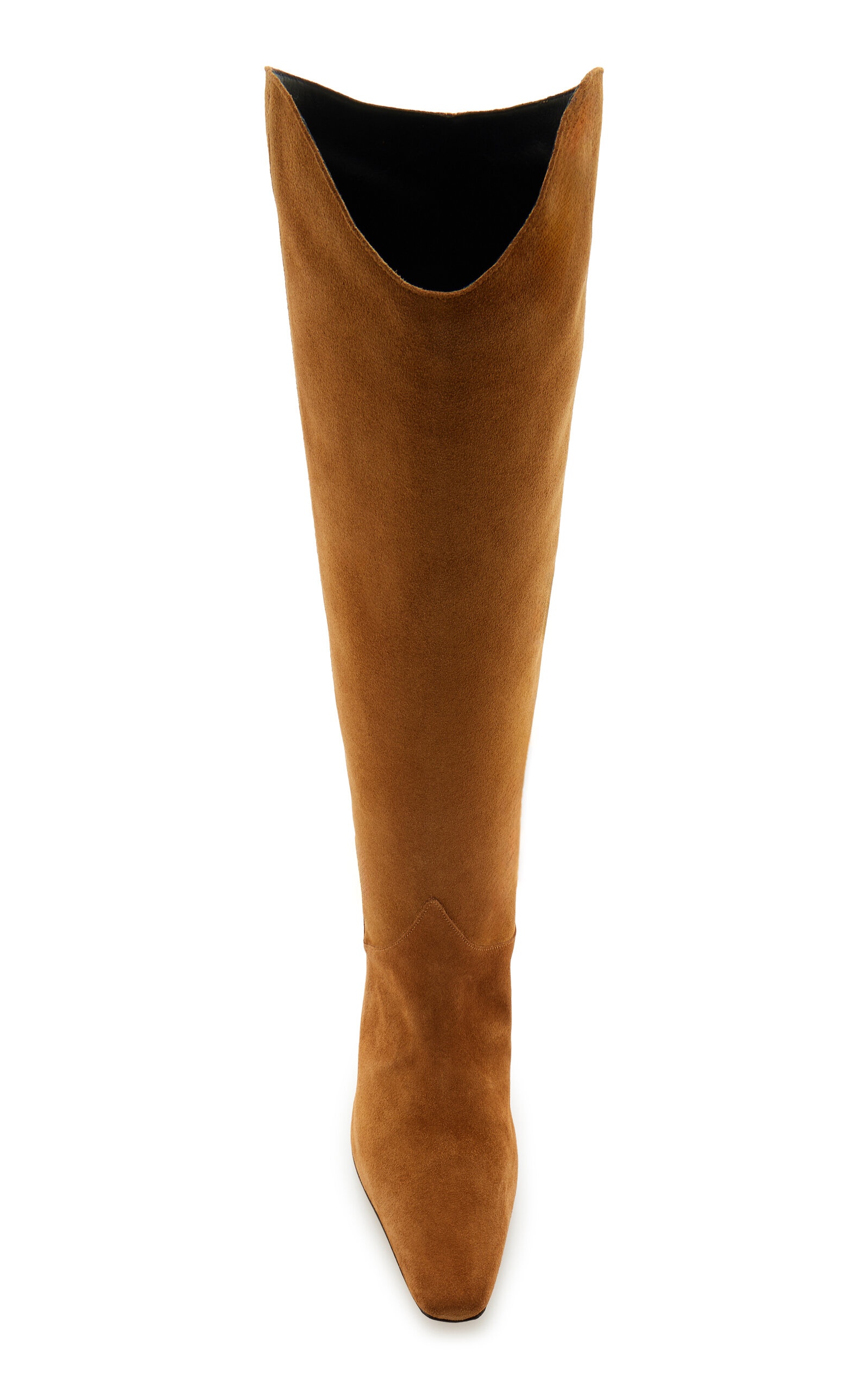 Wally Western Suede Knee Boots tan - 3