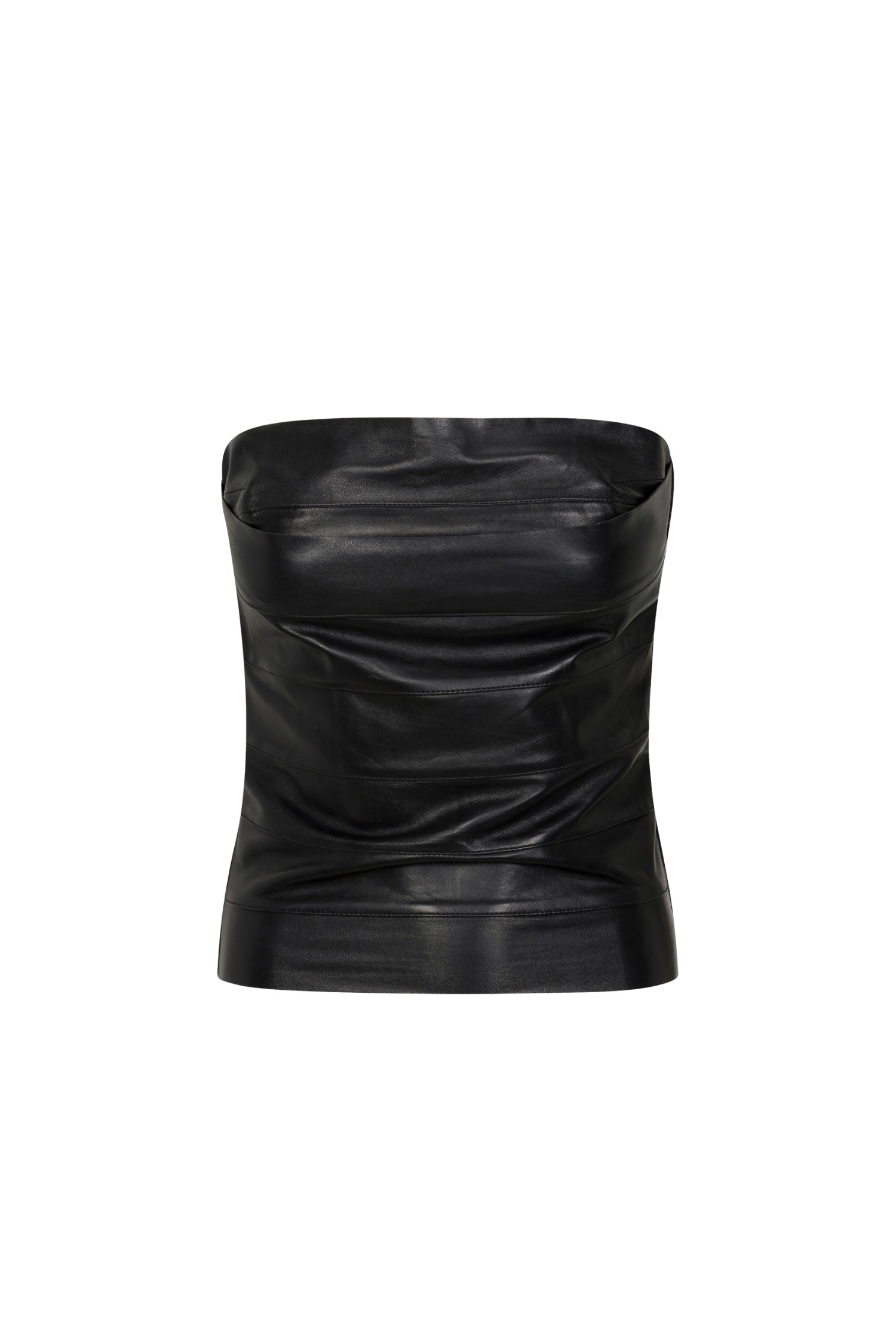 LUPE CORSET - BLACK LEATHER - 2