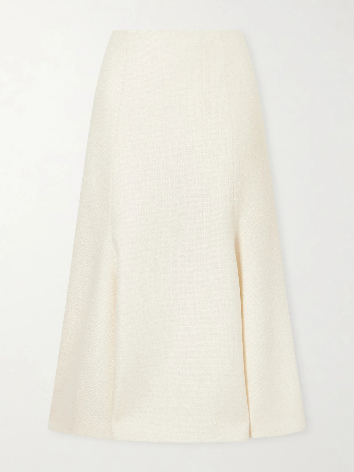 Patterson Frayed Wool And Cashmere-blend Midi Skirt - 1