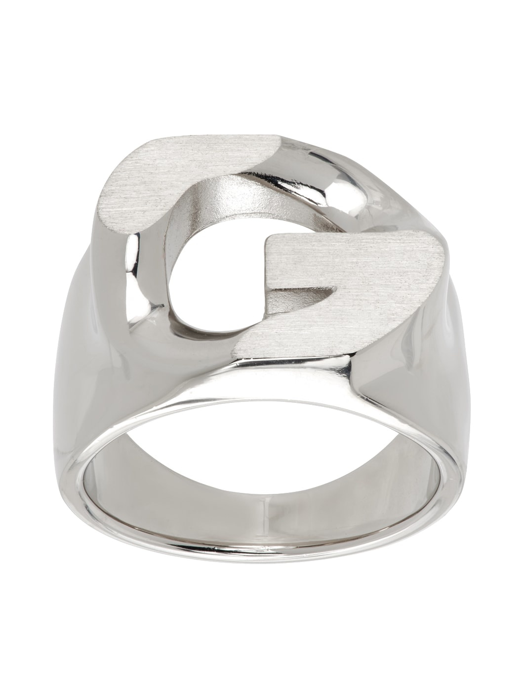 Silver G Chain Ring - 1