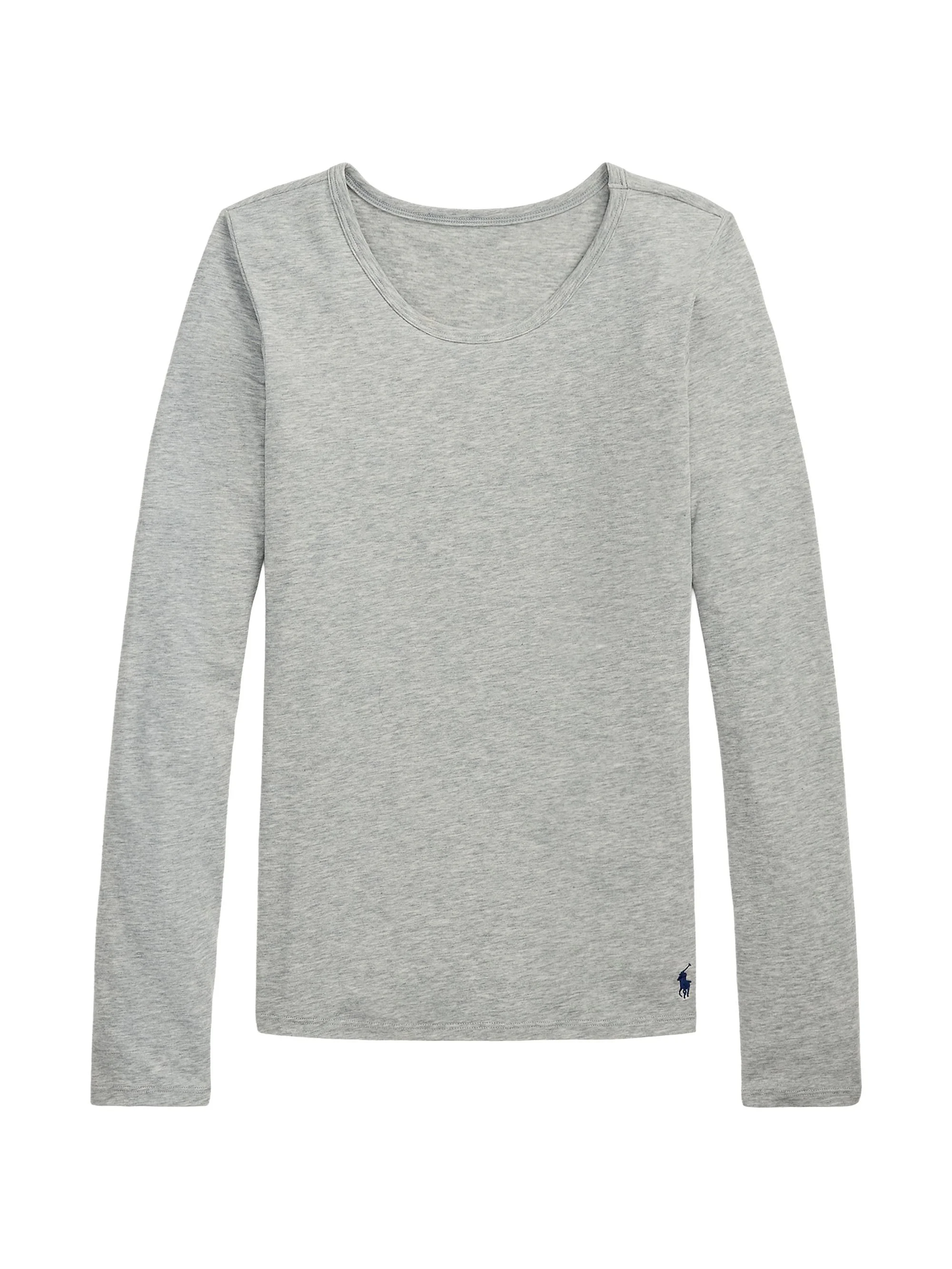 Women's Base Layer Heathered Stretch-Cotton T-Shirt - Heather Grey - 1