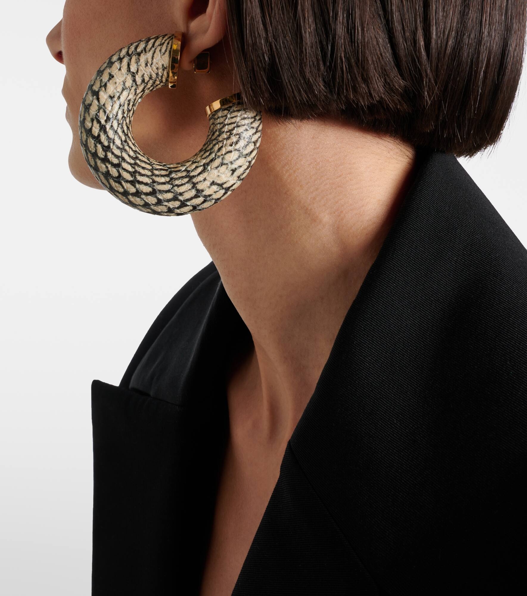 The Mojave snake-effect hoop earrings - 3