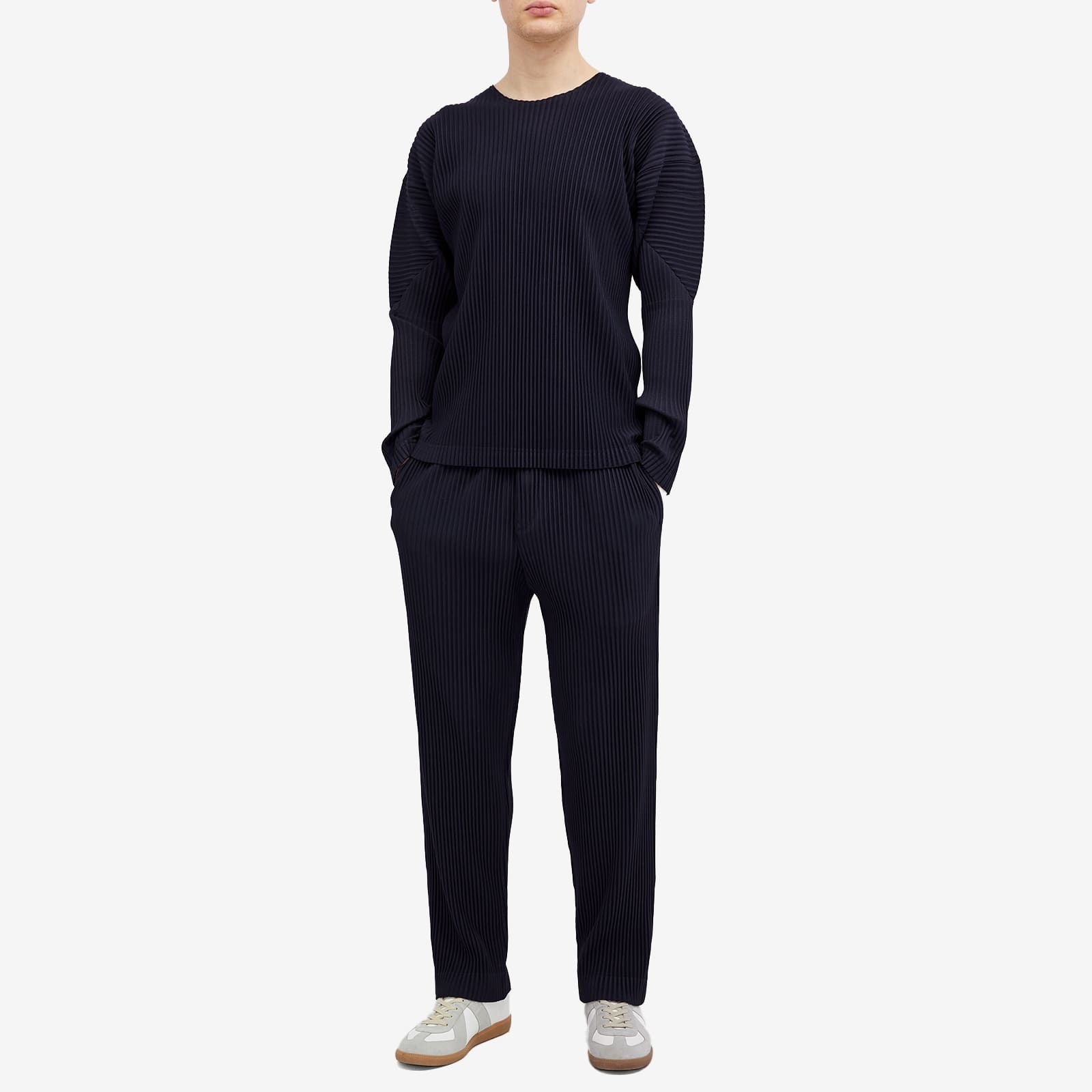 Homme Plissé Issey Miyake Pleated Long Sleeve T-Shirt - 4