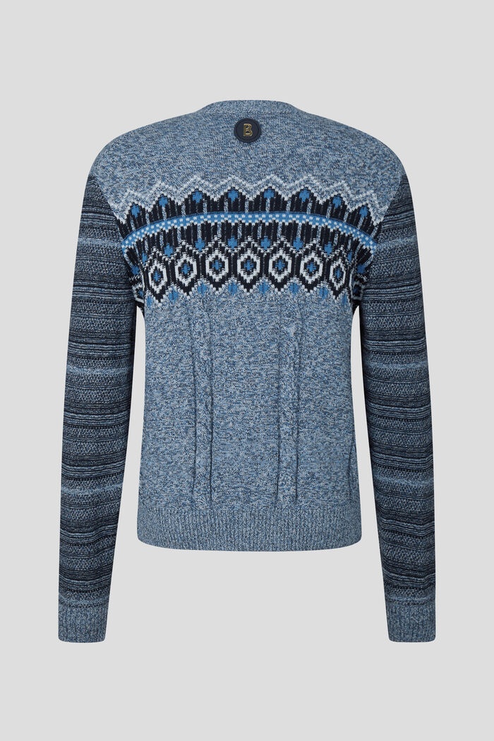 Mael Knitted pullover in Blue - 5