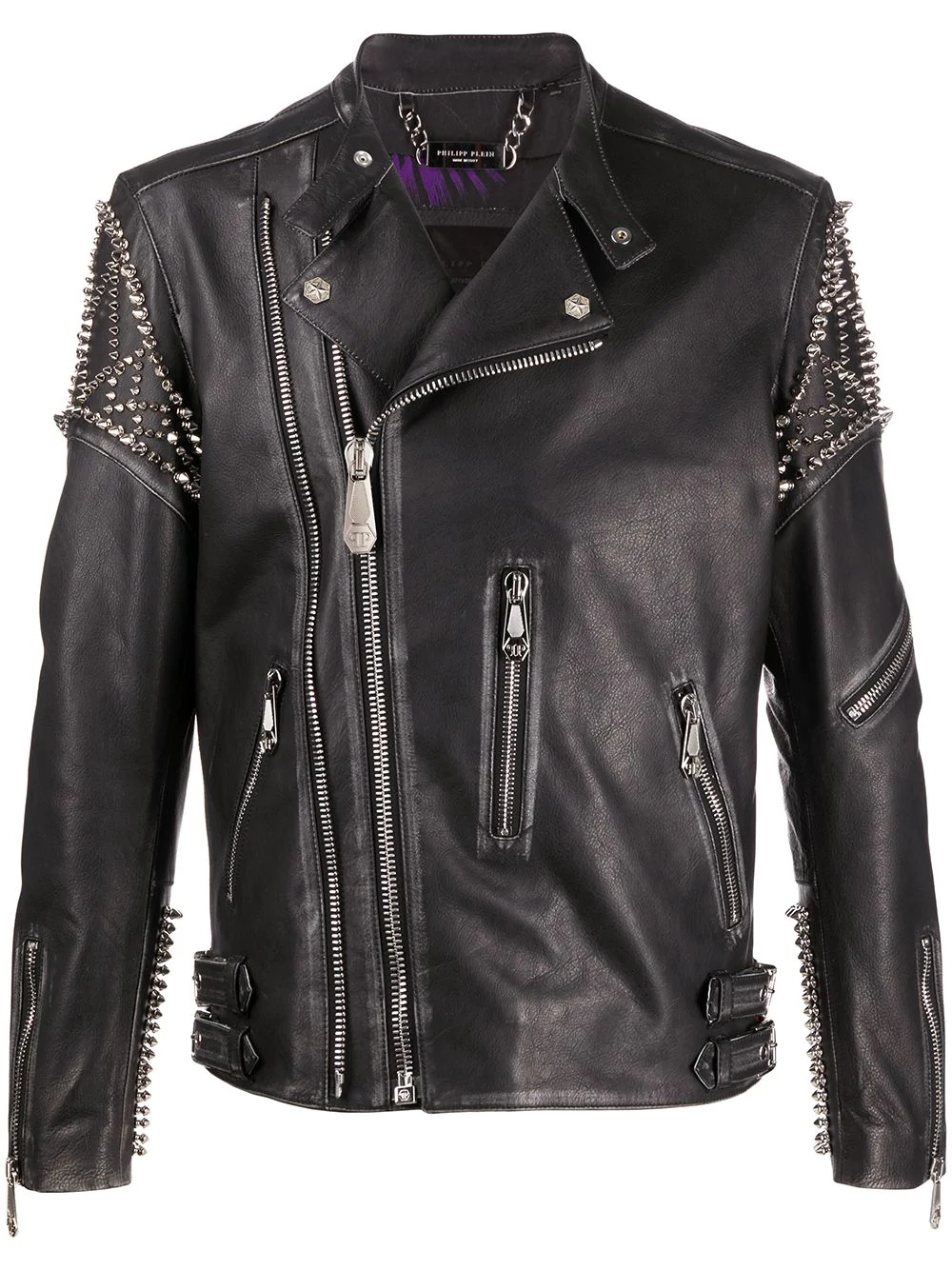 biker Plein jacket - 1