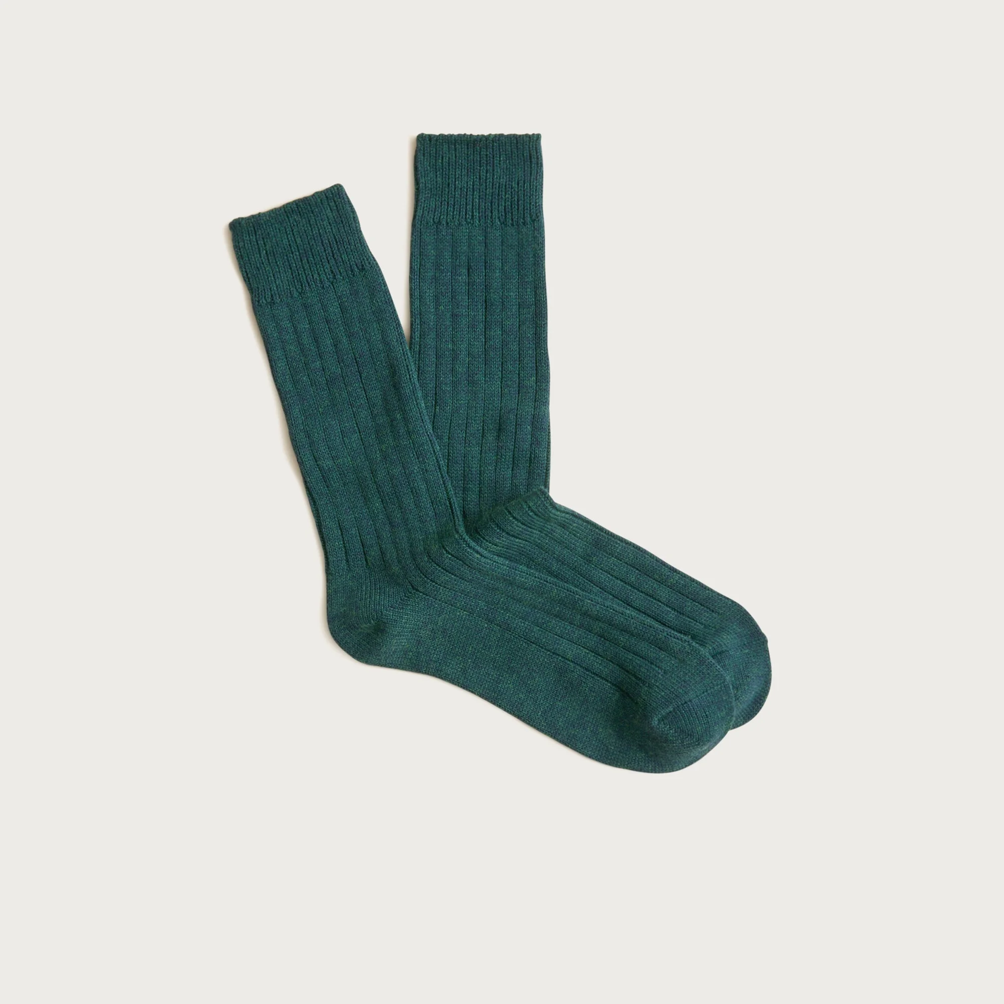 Ribbed cotton-blend socks - 1