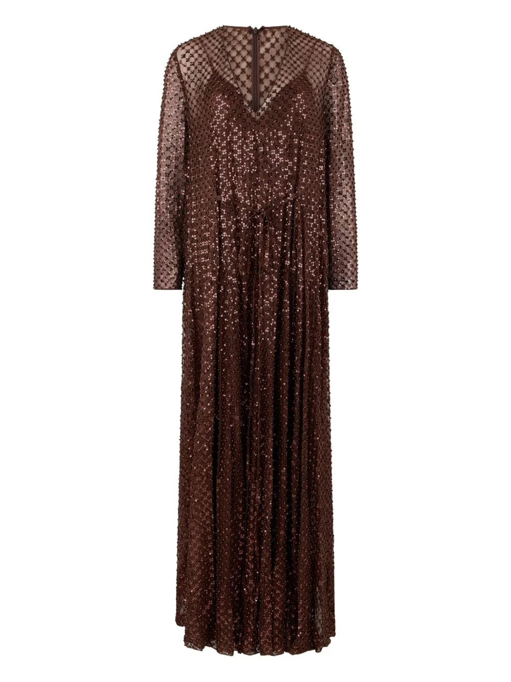 sequin-embellished maxi dress - 1