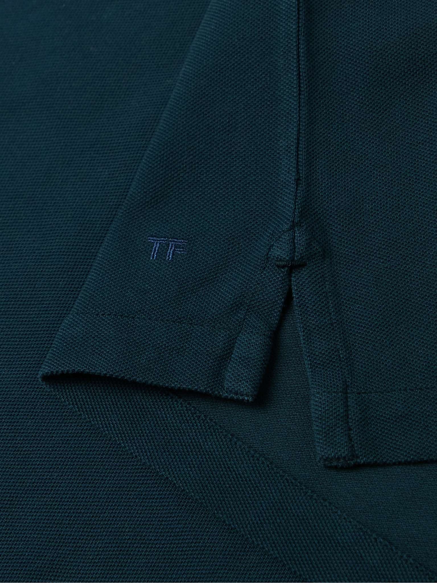 Garment-Dyed Cotton-Piqué Polo Shirt - 3