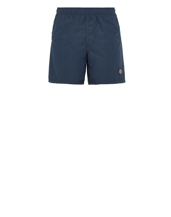 B0946 BRUSHED NYLON_GARMENT DYED AVIO BLUE - 1