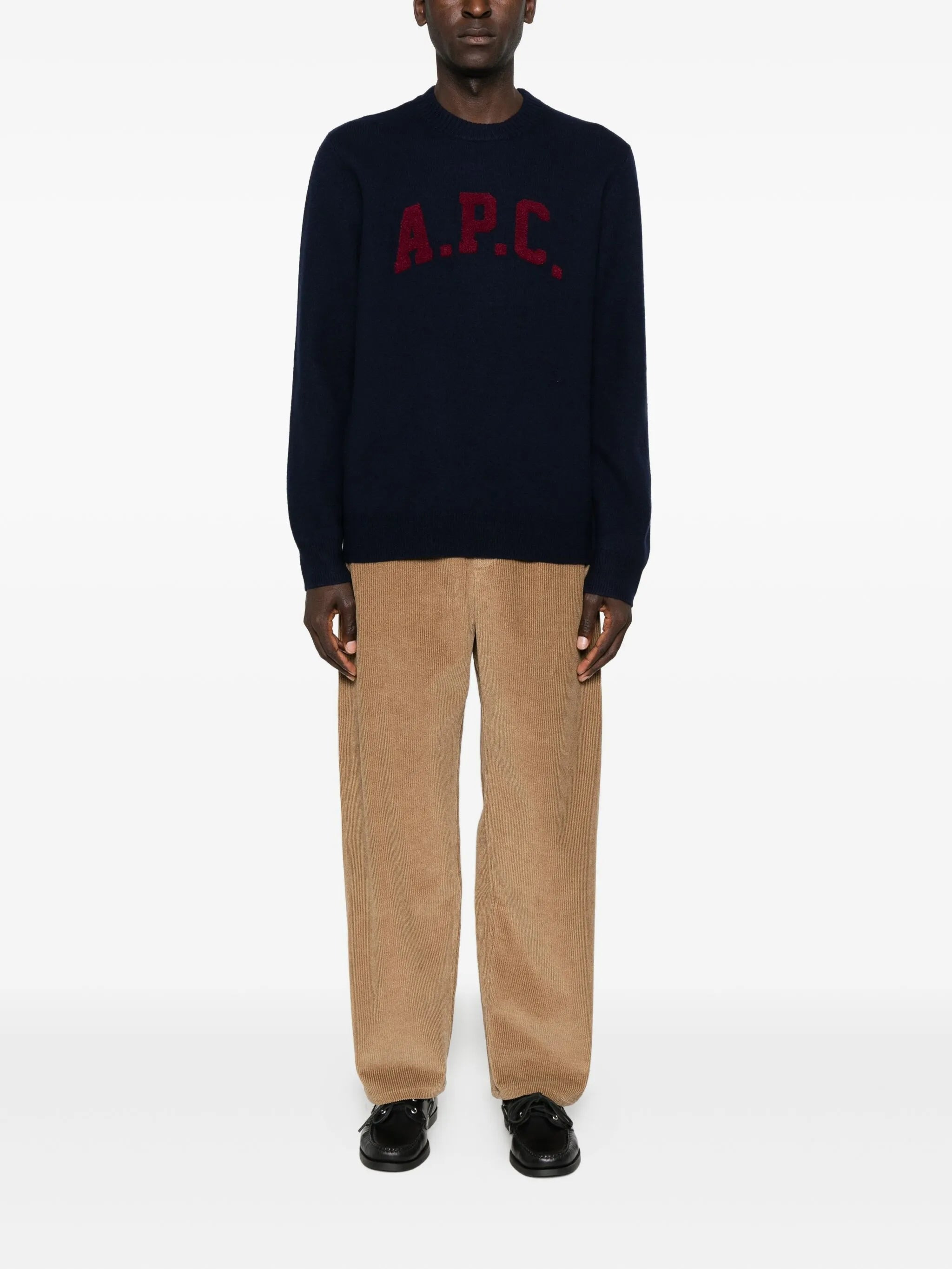 A.p.c. Logo-detail Crew-neck Sweater - 5