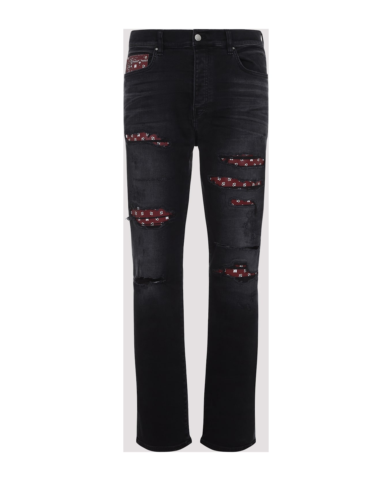 Leather Bandana Repaired Slim - 3