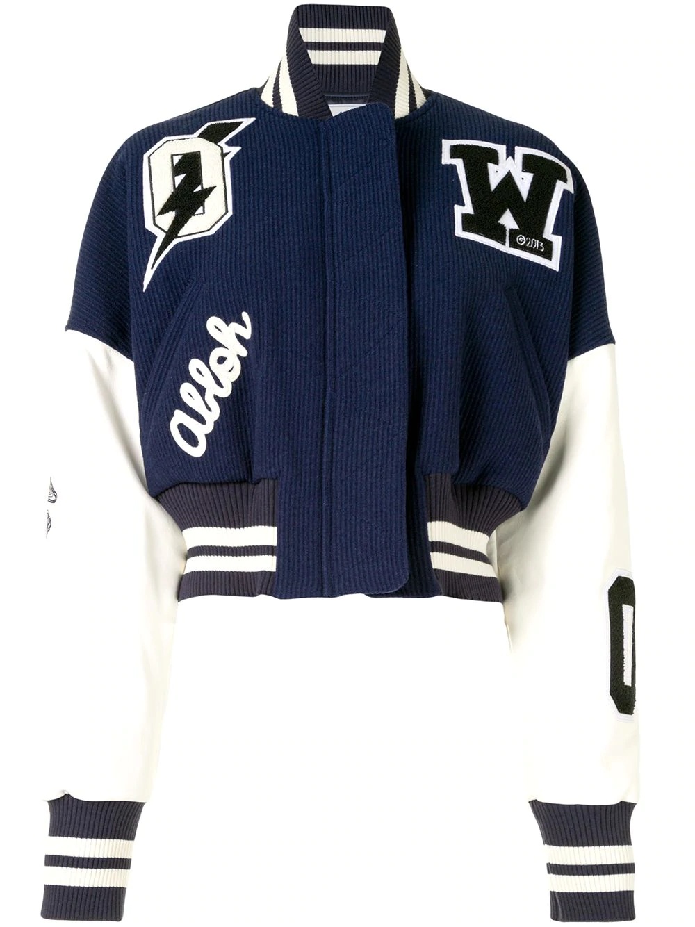 logo patches varsity jacket - 1