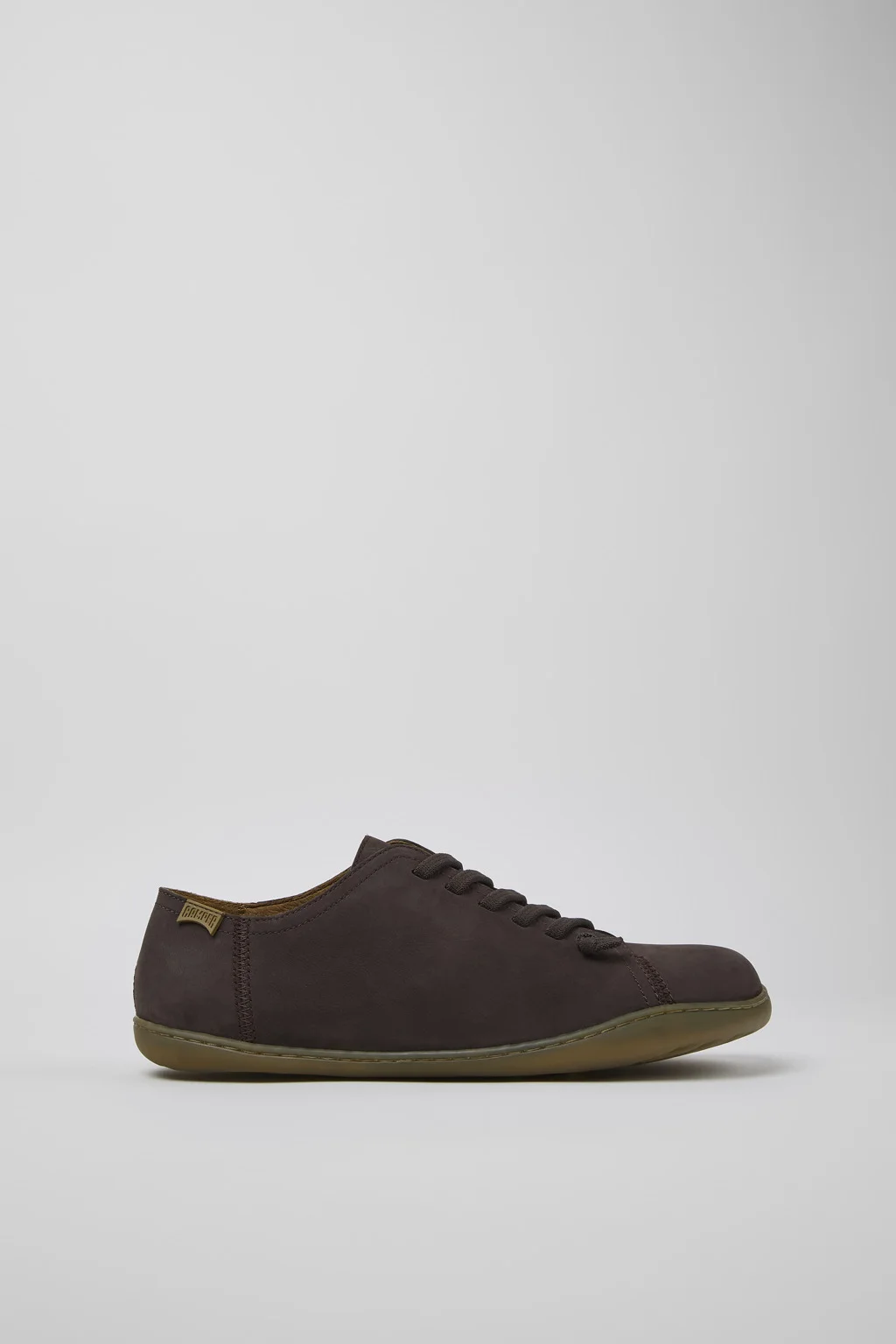 Peu Brown Nubuck Leather Shoes for Men. - 1