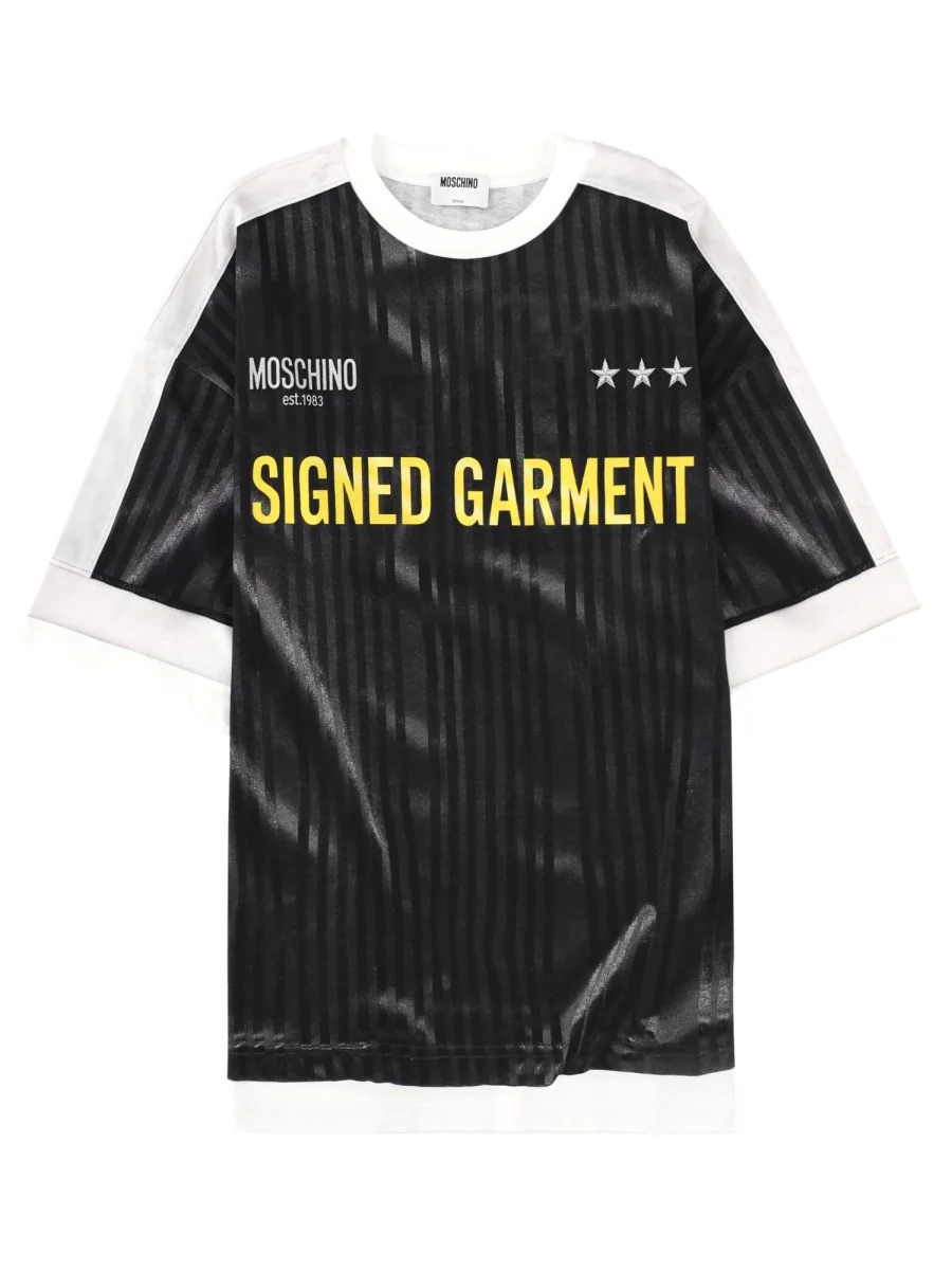 COTTON SIGNED GARMENT T-SHIRT - 1