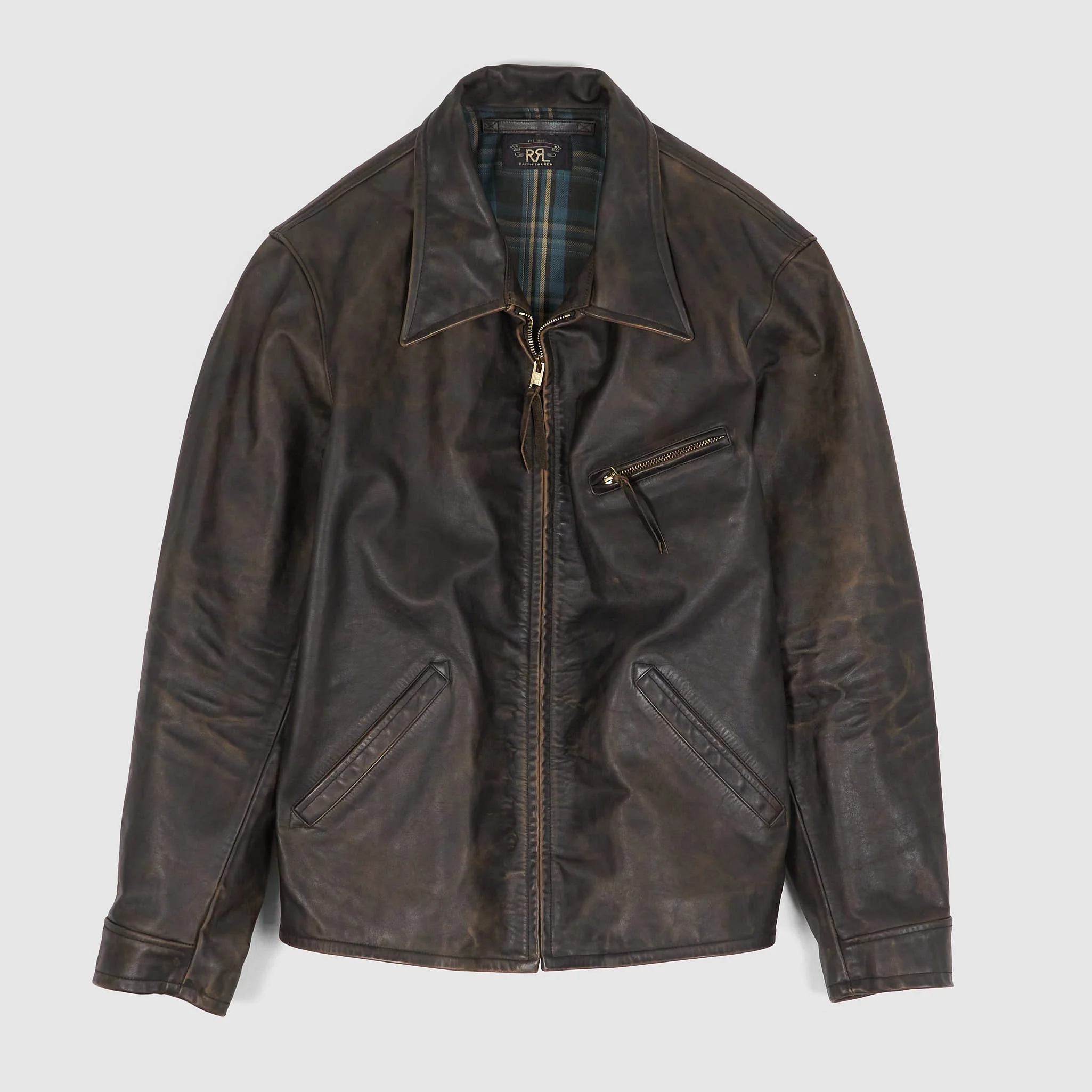 Double RL Motor Leather Jacket - 1