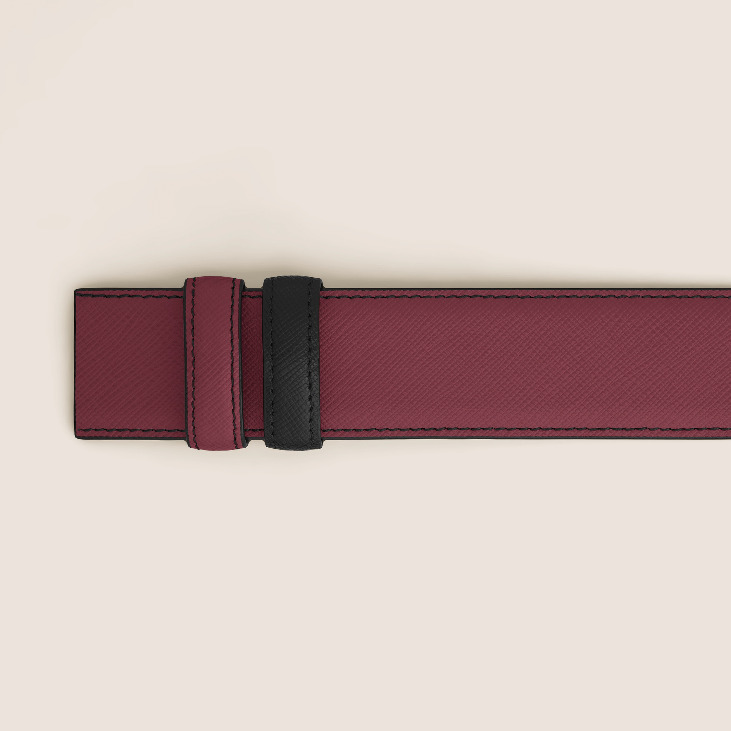 CASSIS/BLACK 35MM REVERSIBLE LEATHER BELT - 3