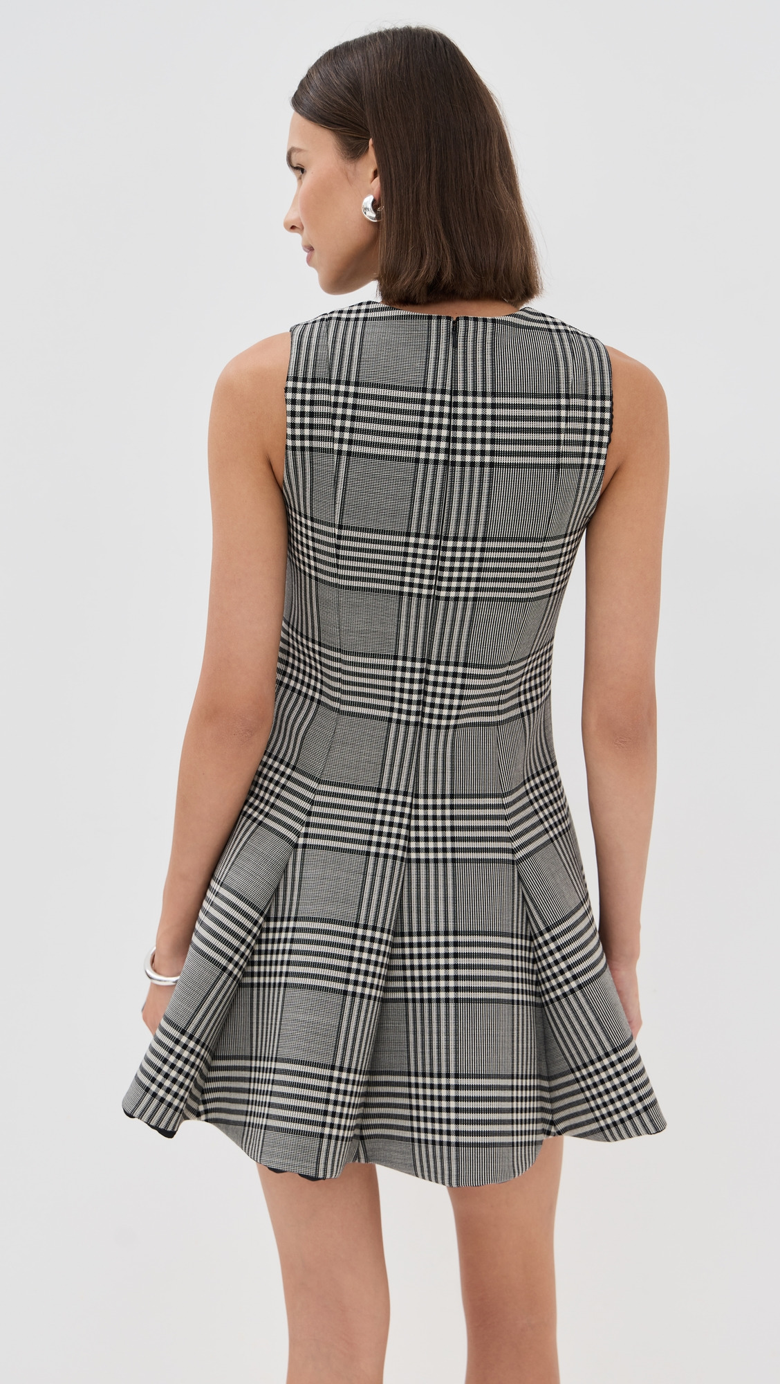 The Sophie Crew Neck Fitted Mini Dress - 2