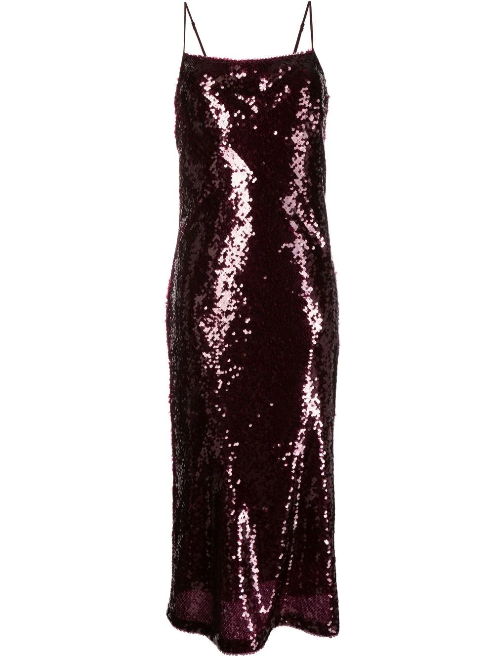 sequin slip midi dress - 1