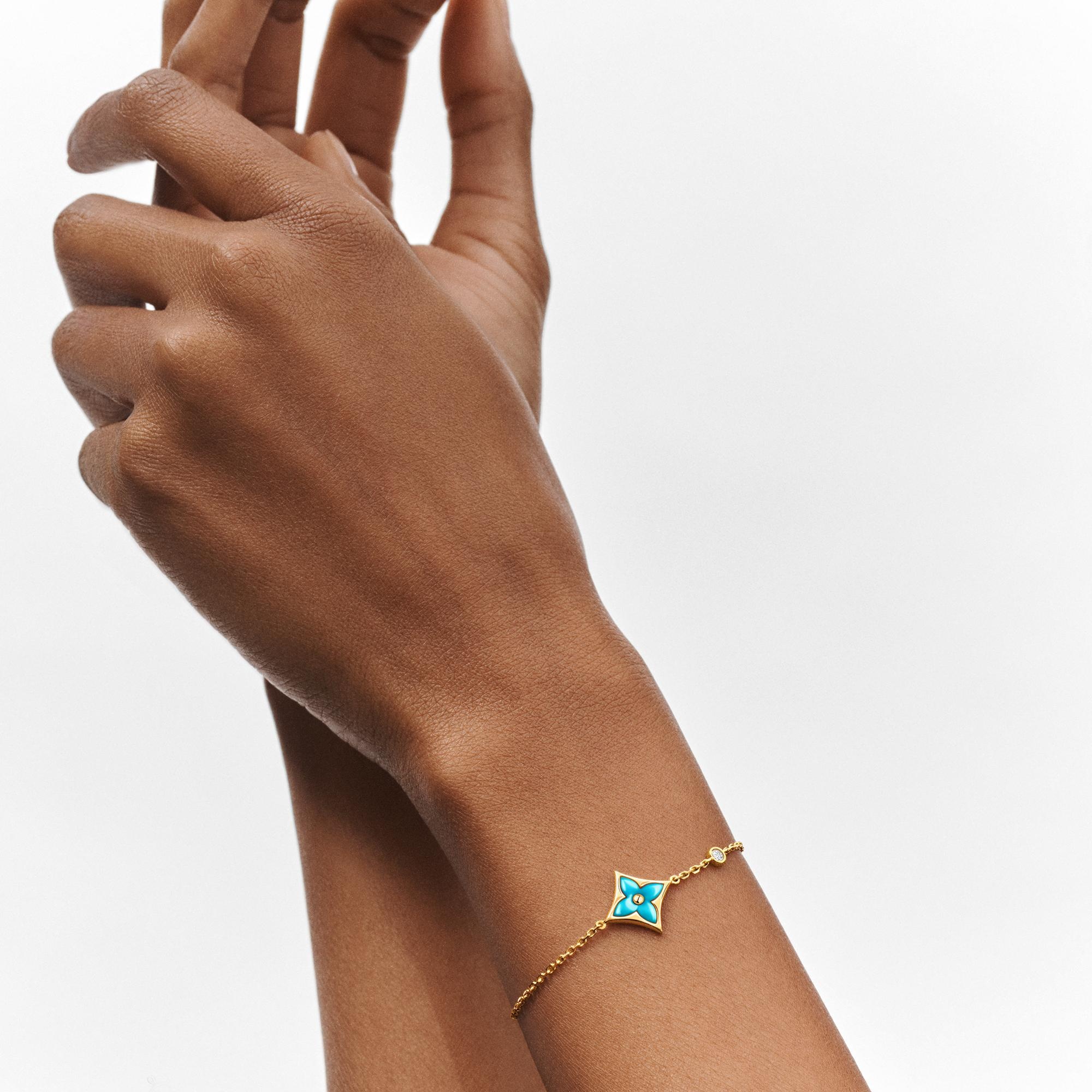 Color Blossom BB Star Bracelet, Yellow gold, Turquoise and diamond - 2