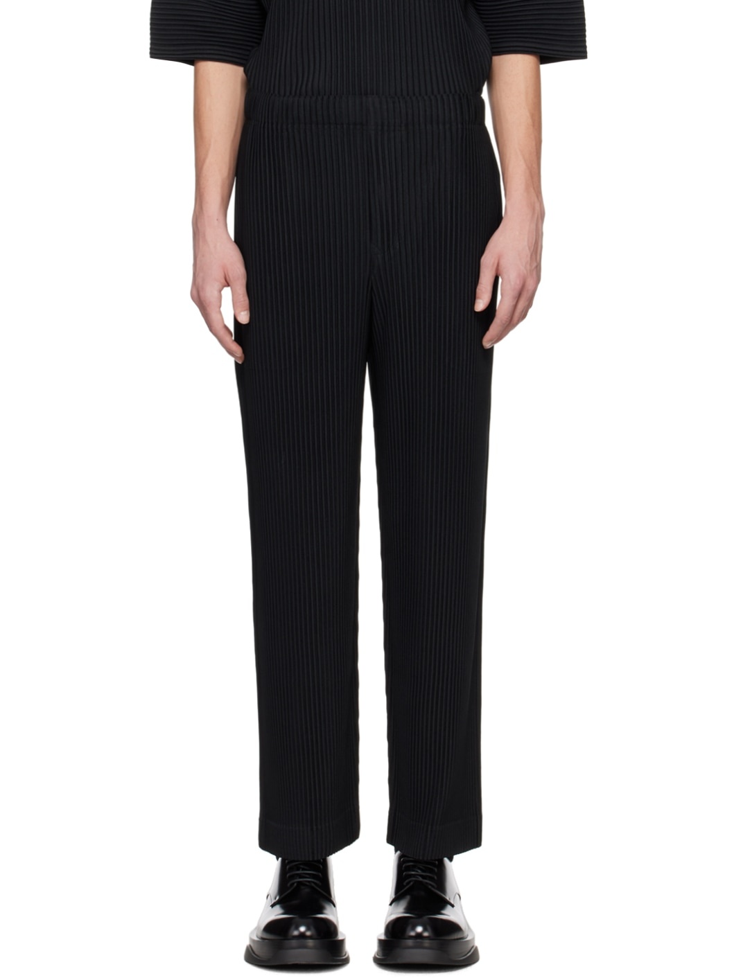 Black Monthly Color March Trousers - 1