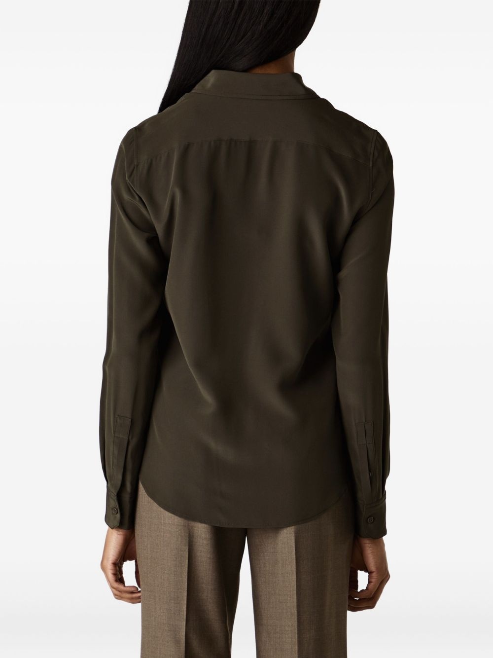 Gaia satin button-up shirt - 3