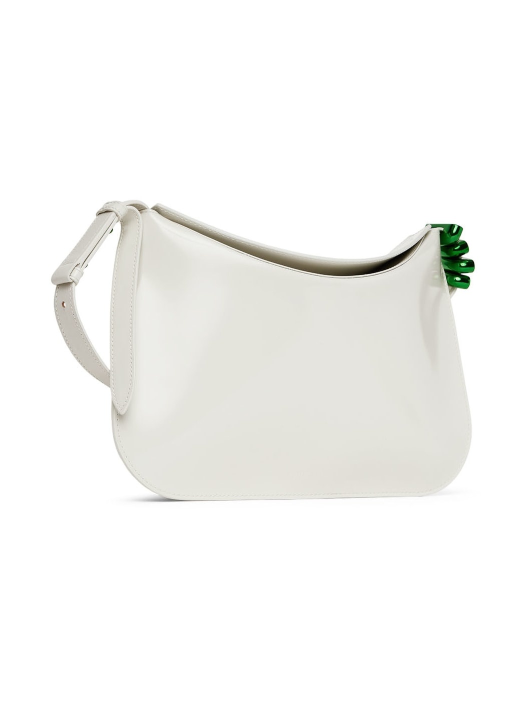 White Flap Shoulder Bag - 3