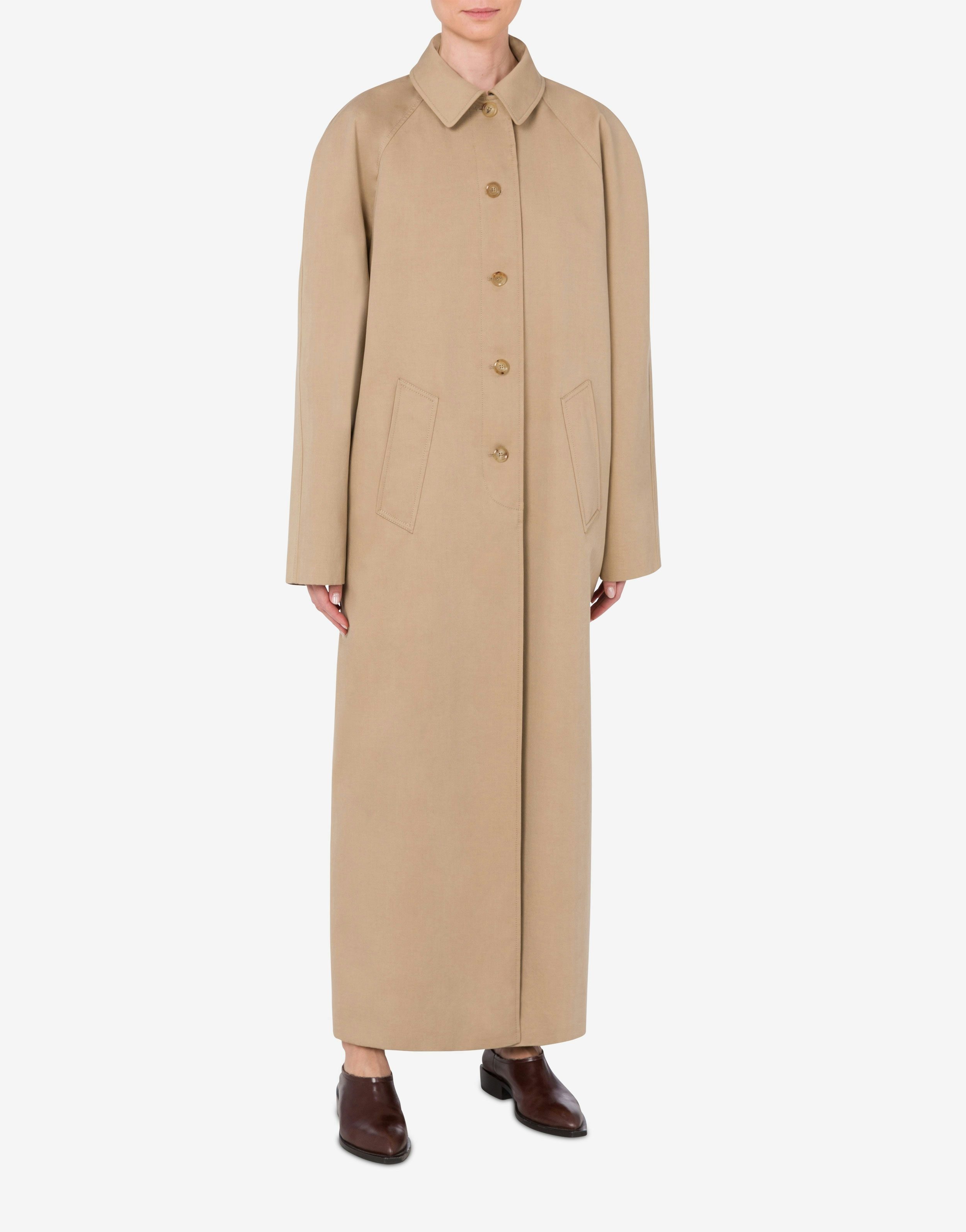 REVERSIBLE TRENCH COAT IN GABARDINE AND SATIN - 6