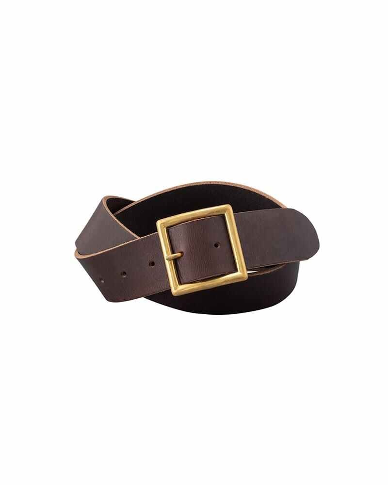 PLAIN BELT 40MM DK.BROWN - 1