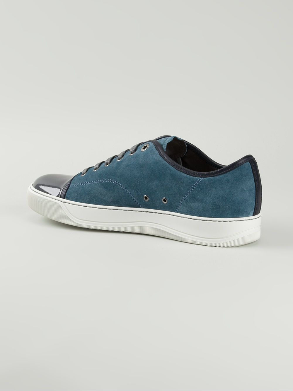 contrasted toe cap sneakers - 3