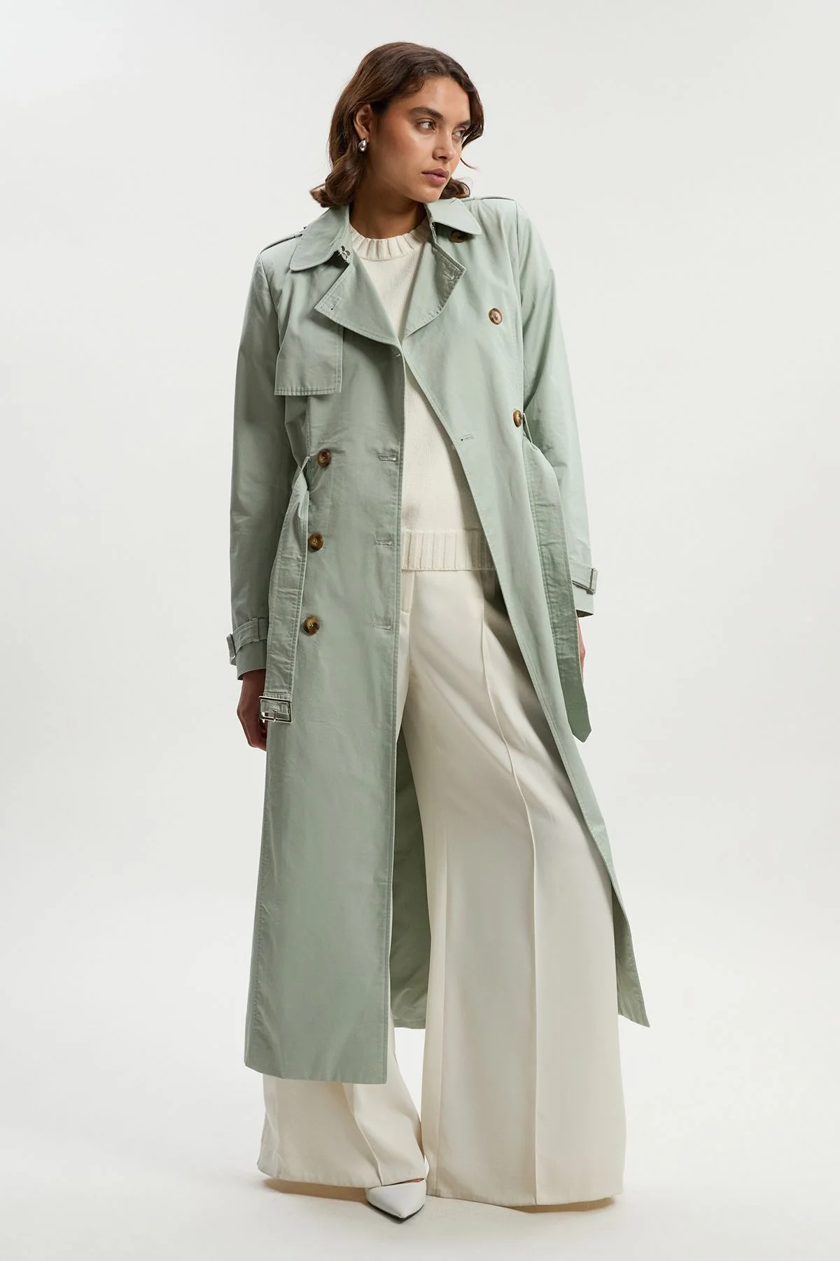 Forever Tailored Classic Belted Trench Coat - 1