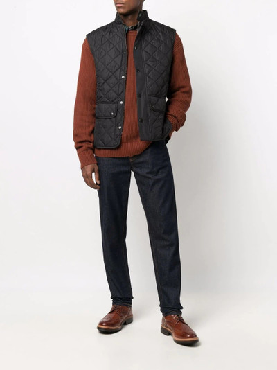 Barbour diamond-quilt padded gilet outlook