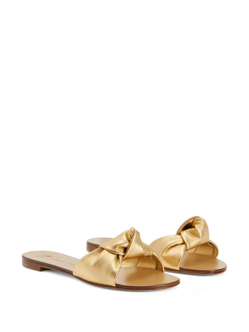 Giuseppe Zanotti Aycha knot flat sandals outlook
