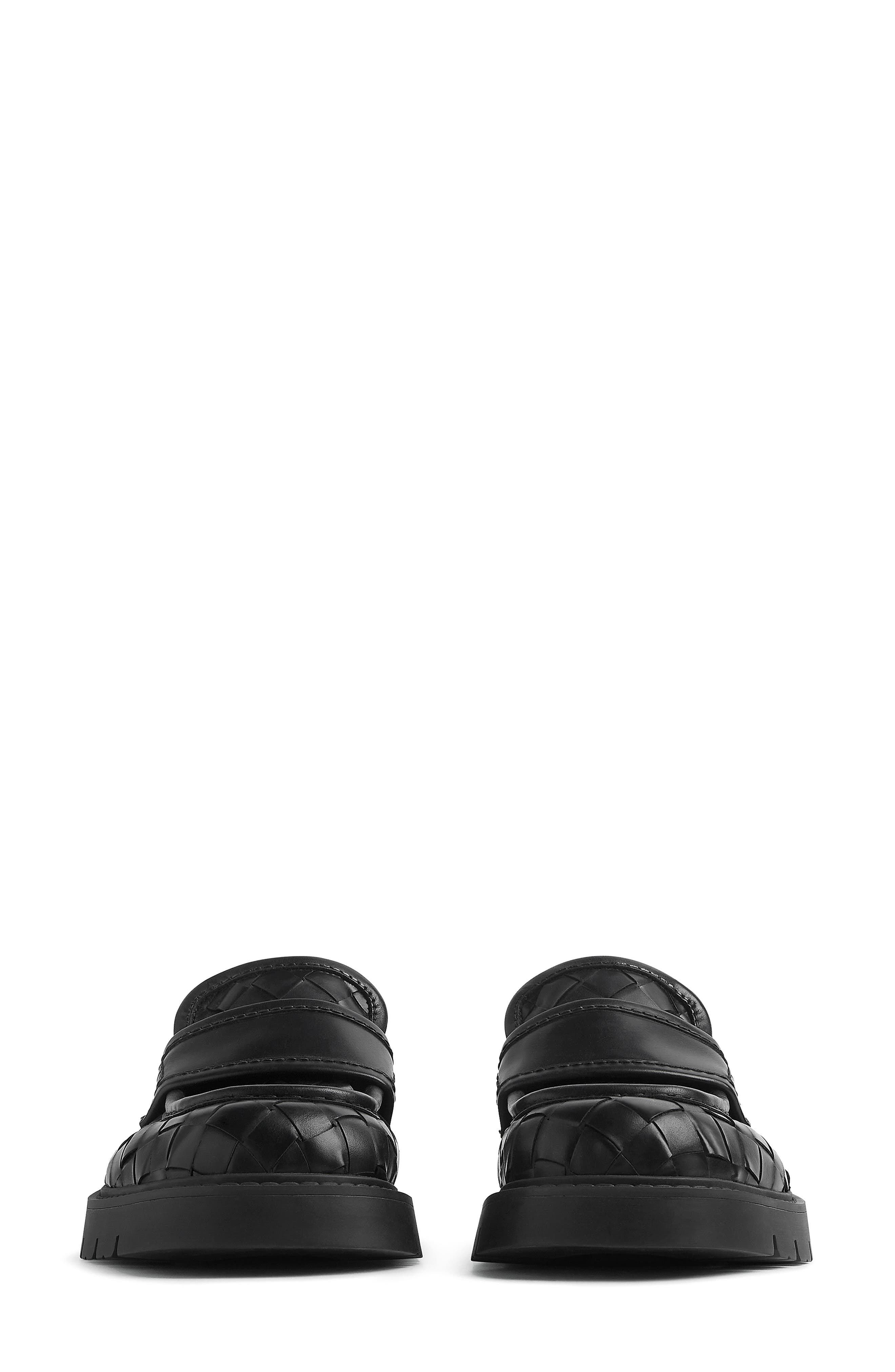 Bottega Veneta Haddock Intrecciato Loafer in Black at Nordstrom - 2