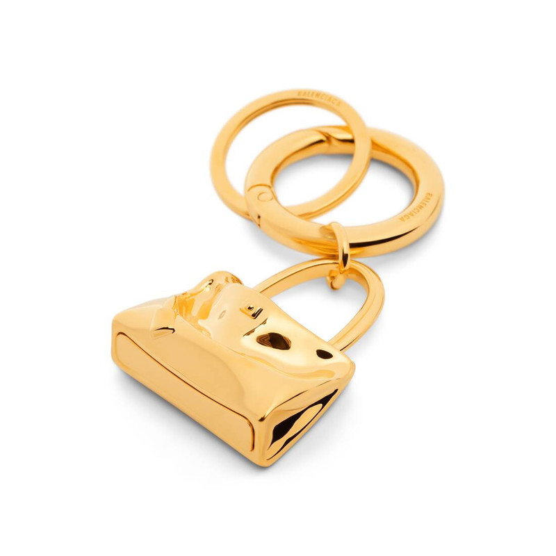 BALENCIAGA Carousel Rodeo Keychain in Shiny Gold outlook