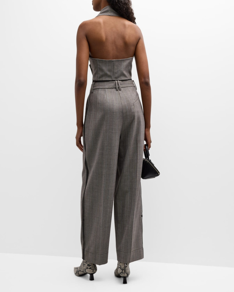 Herringbone Halter Suiting Vest 5