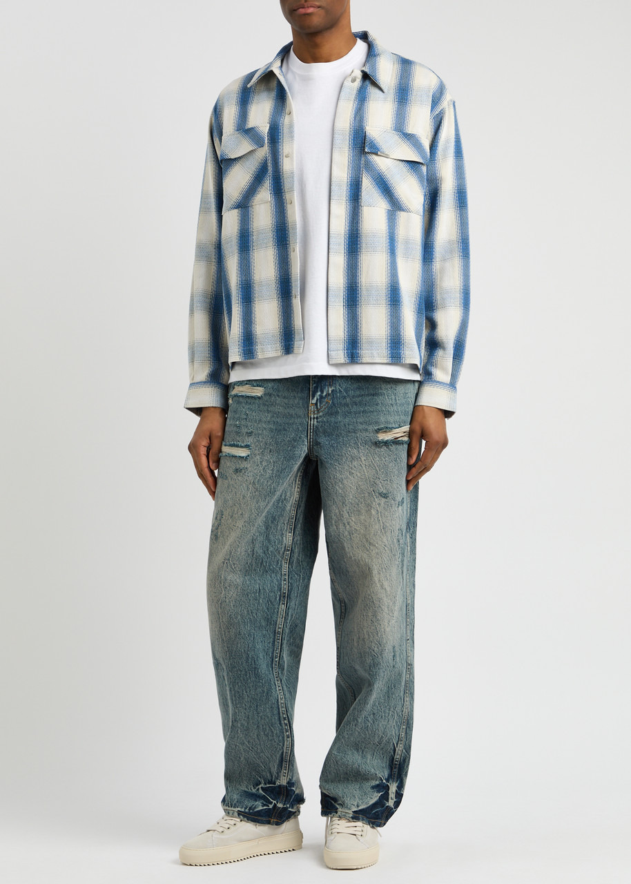 Represent Season Checked Cotton-blend Shirt - 4