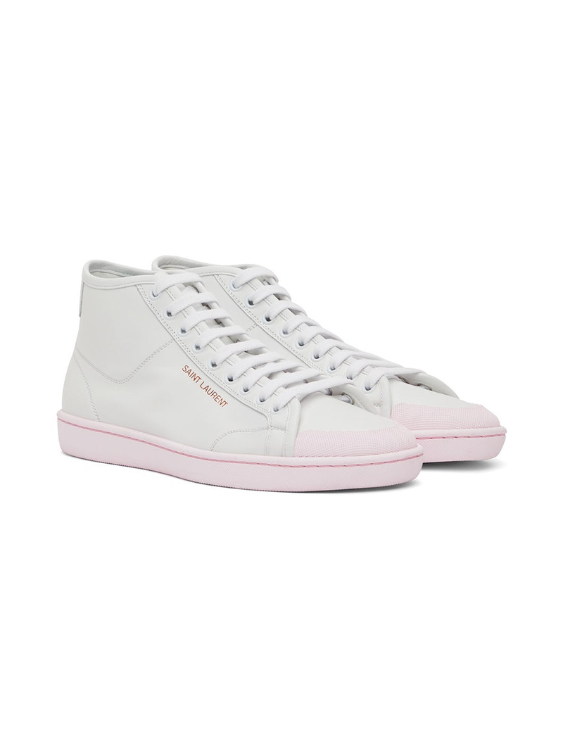 White & Pink Court Classic SL/39 Sneakers 4