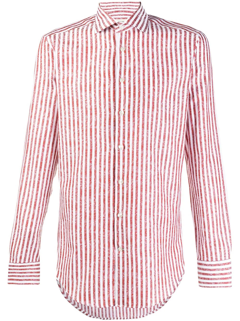 long-sleeved striped shirt - 1