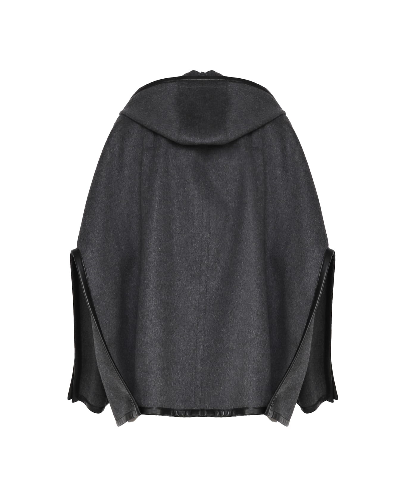 Bottega Veneta Dark Grey Wool Oversize Coat | italist