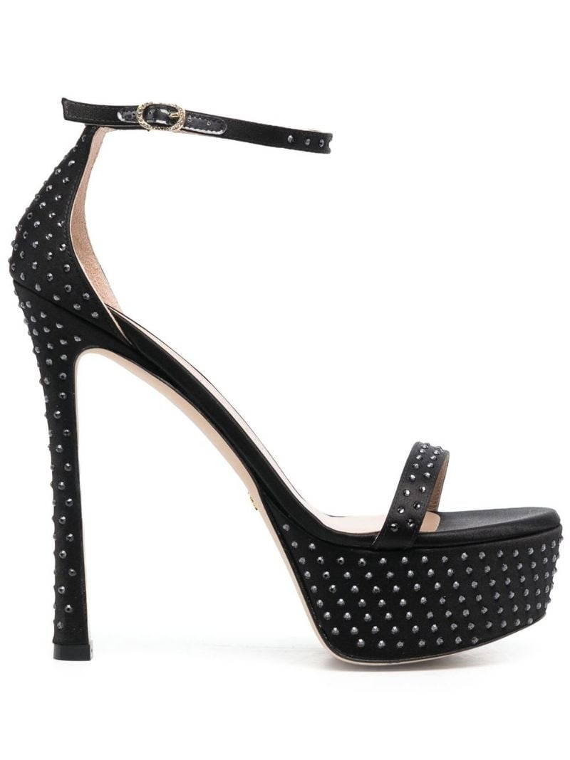 160mm crystal-embellished platform sandals - 1