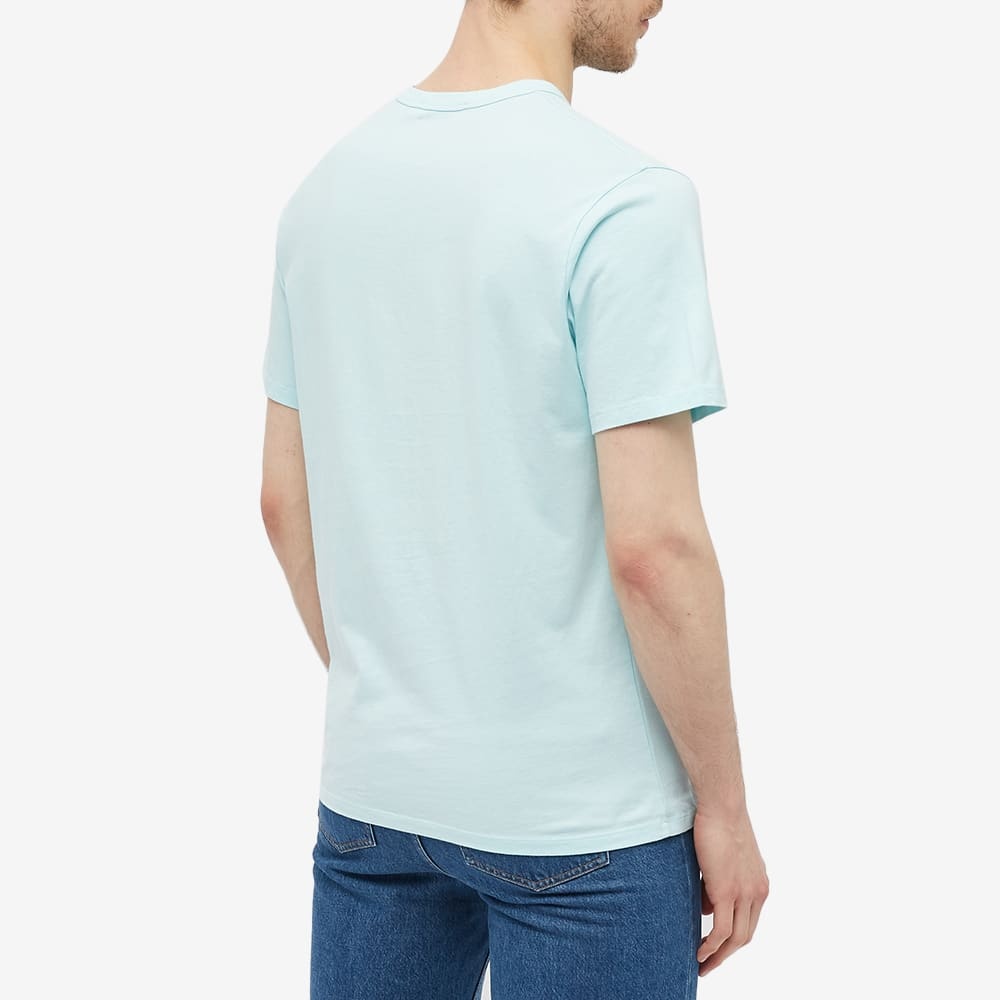 Maison Kitsuné Navy Fox Patch Classic Pocket Tee - 4